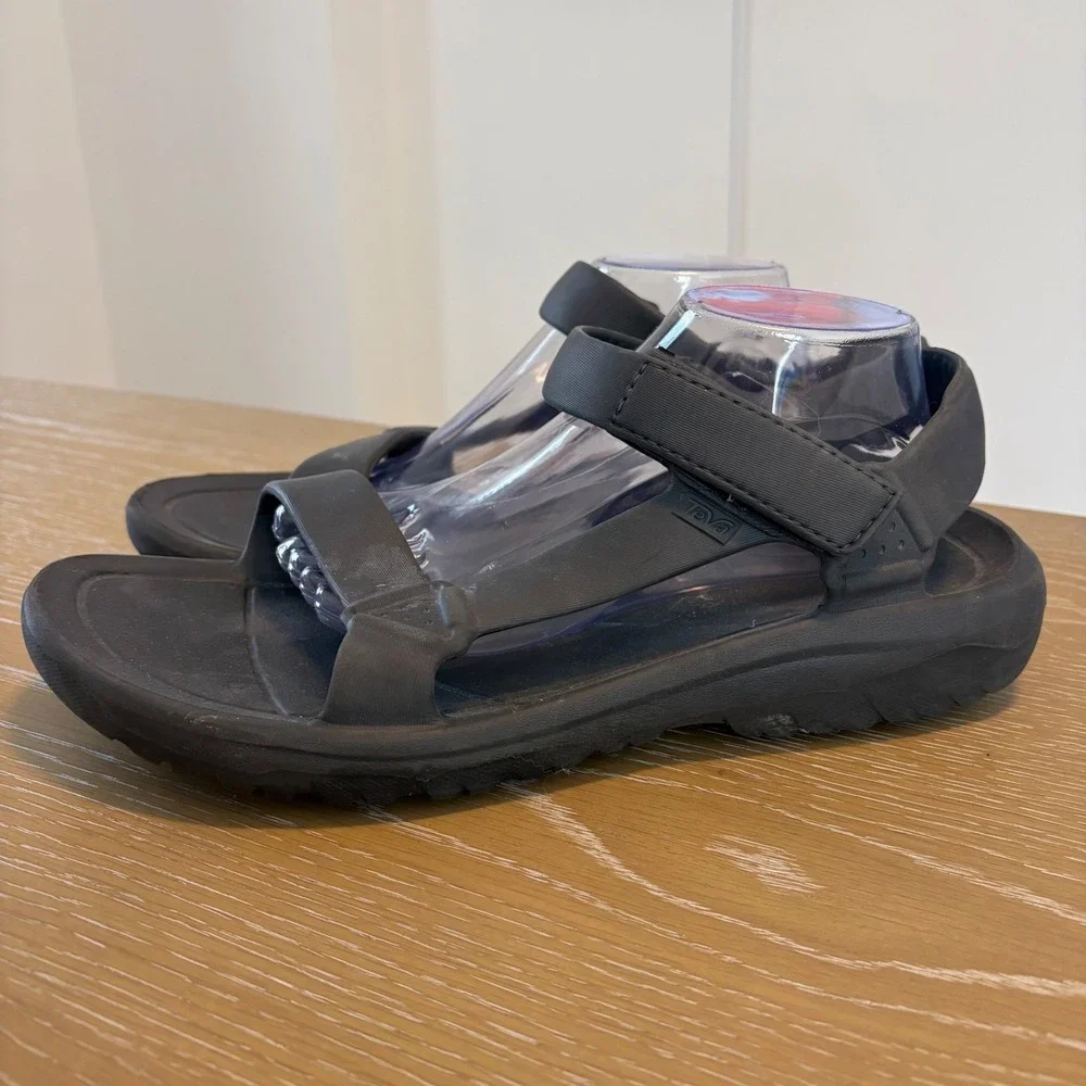 Teva‎ Hurricane Drift Sandals Mens Black Lightweight Water Friendly Size 12
